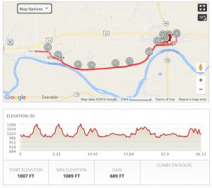 Marathon Elevation Map